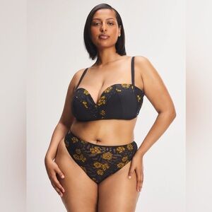 Savage X Fenty Feline Floral High Rise Thong 2X